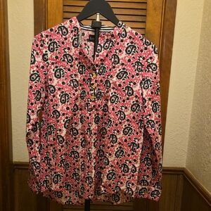 Liza Byrd Vibrant Pink and Black Top